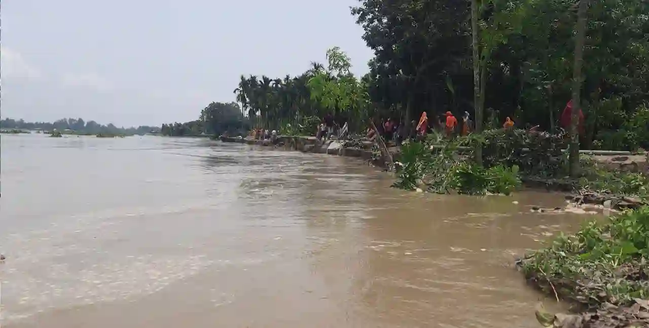 কুড়িগ্রামে ফের বাড়ছে নদ-নদীর পানি, নতুন করে বন্যার শঙ্কা